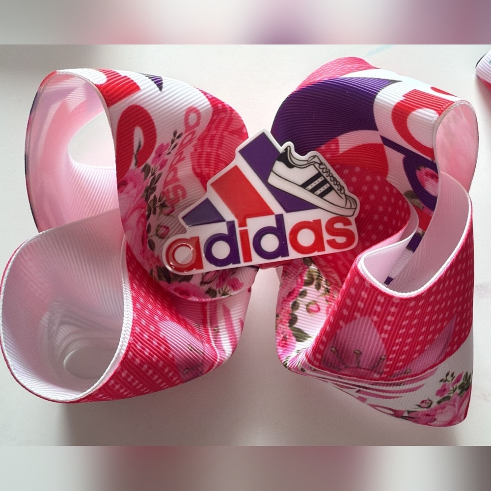 Adidas Logo Kid's Floral Hair Bow